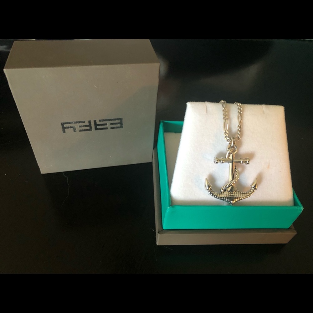 EFFY mariners cross necklace. 22” sterling silver